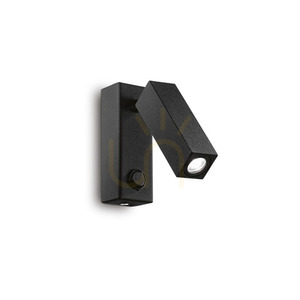 Wandleuchte Ideallux Page AP Square Nero schwarz LED 3W Metall 142241 0 Wandleuchte Ideallux Page AP Square Nero schwarz LED 3W Metall 142241 small 0