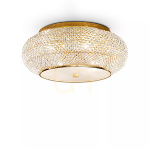 Plafond Ideallux Pasha PL14 Oro Gold Kristall 14-flammig 165004 small 1