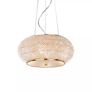 Pendelleuchte Ideallux Pasha SP6 Chrom Kristall 6-flammig E14 082158 small 2