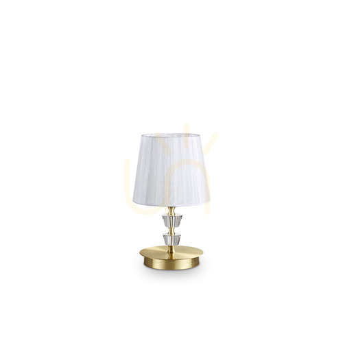 Prüfen Tischlampe Ideallux Pegaso TL1 Small Messing E14 197753