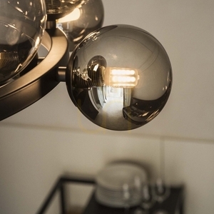 Pendelleuchte Ideallux Perlage SP14 Fumé 14-flammig Glas Metall schwarz 271385 4 Pendelleuchte Ideallux Perlage SP14 Fumé 14-flammig Glas Metall schwarz 271385 small 4