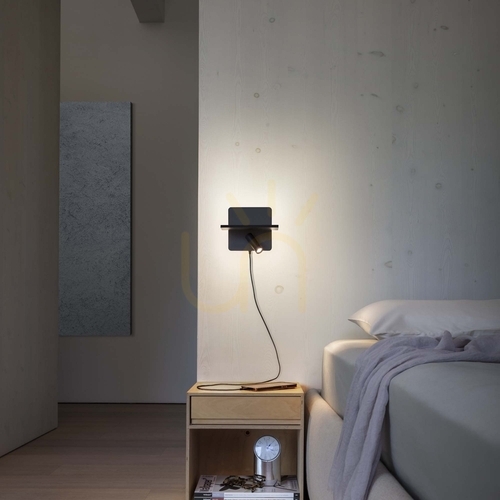 Prüfen Wandleuchte Ideallux Piano AP Nero schwarz LED 10W 2-flammig 287300