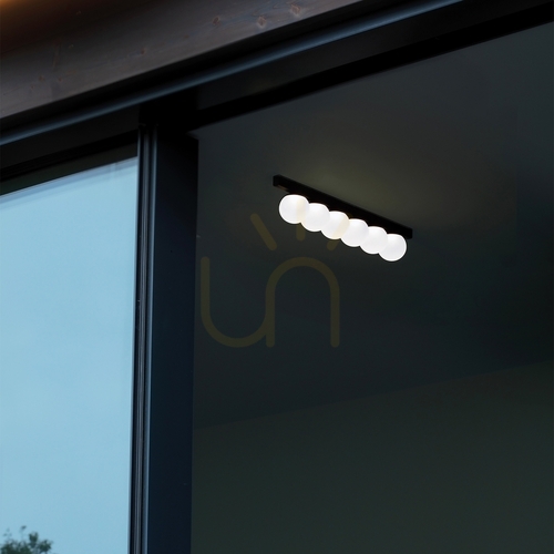 Prüfen Plafond Ideallux Binomio weiß LED 12W 4-flammig 30,9 cm 328232