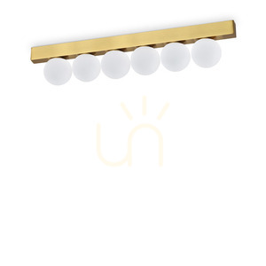 Plafond Ideallux Binomio 328263 Messing LED 18W 6-flammig 43,5 cm small 0