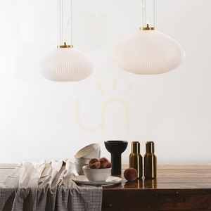 Pendelleuchte Ideallux Plissé SP1 D35 Chrom Glas E27 285184 small 1