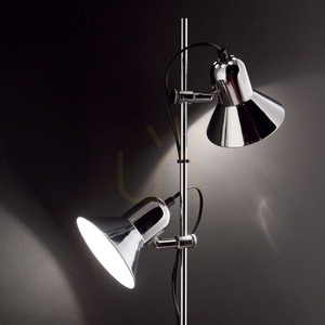 Stehlampe Ideallux Polly PT2 Argento silber Metall 2-flammig E27 061115 small 2