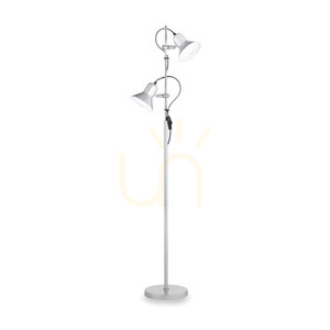 Stehlampe Ideallux Polly PT2 Argento silber Metall 2-flammig E27 061115 small 0