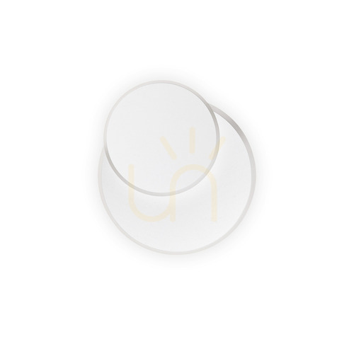 Prüfen Wandleuchte Ideallux POUCHE AP ROUND weiß LED 15W Metall 25 cm 259345