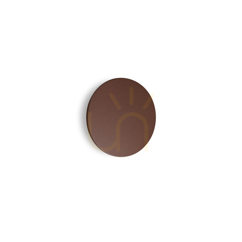 Prüfen Außenwandleuchte Ideallux Punto AP D24 Coffee braun LED 12W IP54 328539