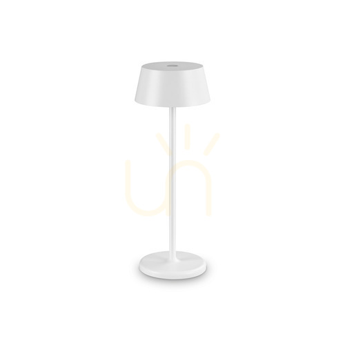 Prüfen Tischleuchte Ideallux Pure TL Bianco Weiß LED dimmbar 32 cm 311685