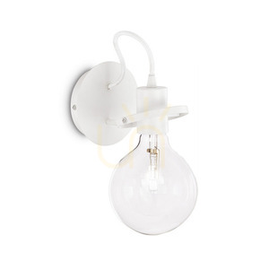 Wandleuchte Ideallux Radio AP1 Bianco weiß Stoff Metall E27 119465 small 0