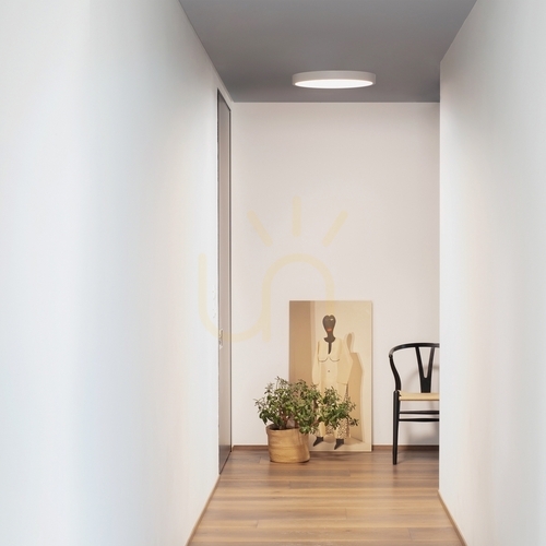 Prüfen Außen Deckenleuchte Ideallux RAY 318264 weiß rund IP44 LED 40 cm
