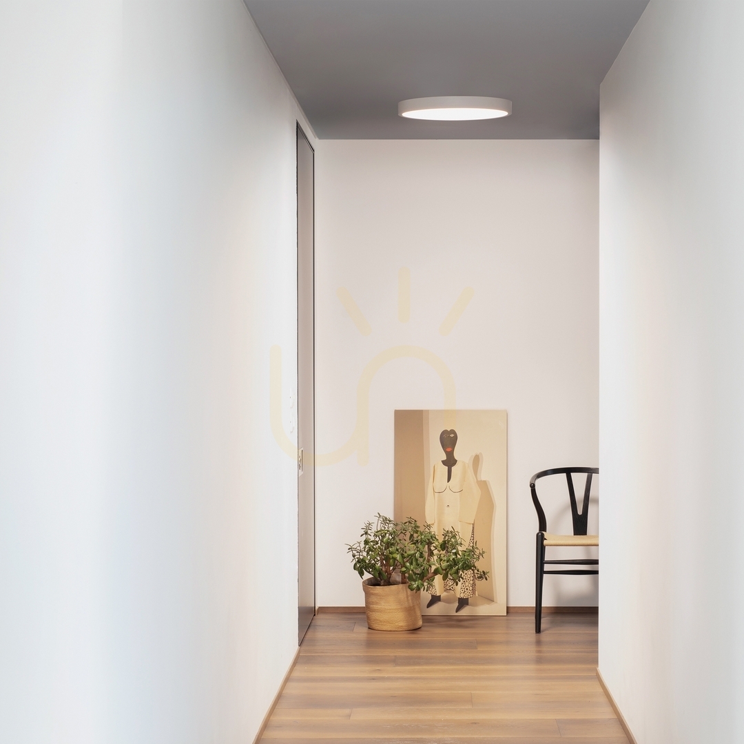 Aussicht Außen-Deckenleuchte Ideallux RAY PL D40 schwarz 40 cm 327600 Außen-Deckenleuchte Ideallux RAY PL D40 schwarz 40 cm 327600