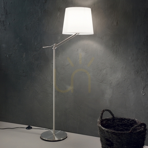 Prüfen Stehlampe Ideallux REGOL PT1 Weiß E27 163 cm 014609