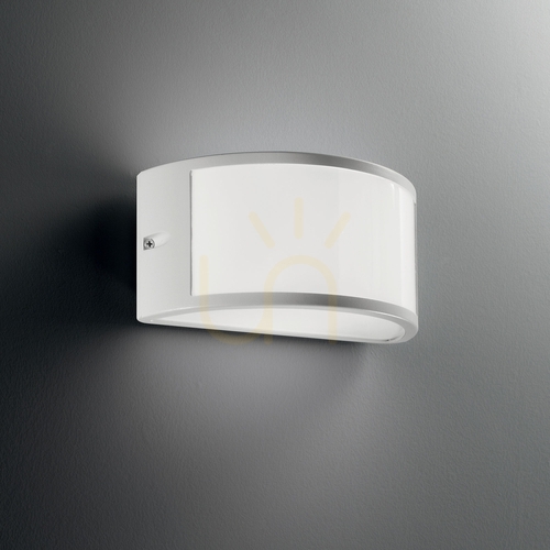Prüfen Außenwandleuchte Ideallux REX AP1 Bianco weiß rund E27 60W 092393