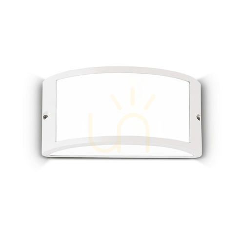 Prüfen Außenwandleuchte Ideallux REX AP1 Bianco weiß rund E27 60W 092393