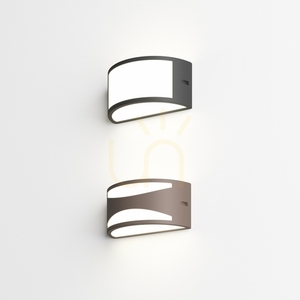 Außenwandleuchte Ideallux REX AP1 Grigio grau E27 322735 small 1