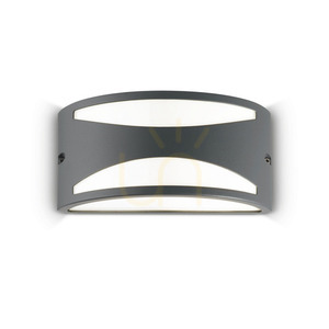 Außenwandleuchte Ideallux REX AP1 anthrazit E27 25 cm 092447 small 0