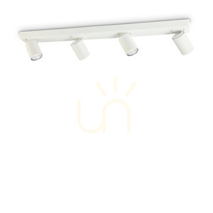 Plafond Ideallux Rudy PL4 rund weiß GU10 4-flammig 76 cm 229089 small 3