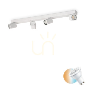 Plafond Ideallux Rudy PL4 Square weiß 4xGU10 294827 small 0