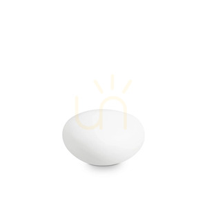Gartenleuchte in Steinform Ideal Lux Sasso PT1 D25 weiß, 25 cm, G9, 161754 small 3