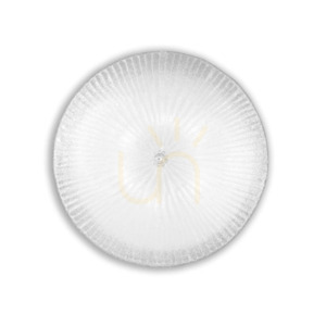 Plafond Ideallux Shell PL6 Ambra bernstein Glas 60 cm 140193 small 2