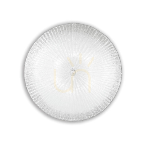 Prüfen Plafond Ideallux Shell PL6 Transparent Glas 60 cm 6xE27 008622