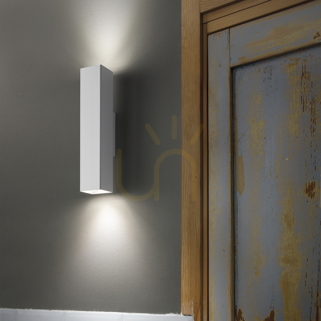 Aussicht Wandleuchte Ideallux LOOK AP2 Nero schwarz GU10 2-flammig Aluminium 126890 Wandleuchte Ideallux LOOK AP2 Nero schwarz GU10 2-flammig Aluminium 126890