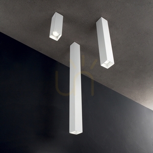 Plafond Ideallux Look 233826 schwarz GU10 1-flammig Metall H40 cm small 1