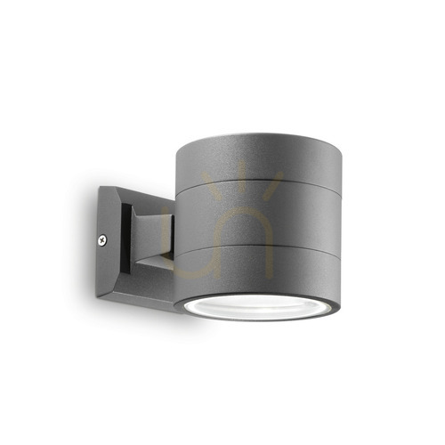 Prüfen Außenwandleuchte Ideallux SNIF ROUND AP1 anthrazit G9 IP44 061467
