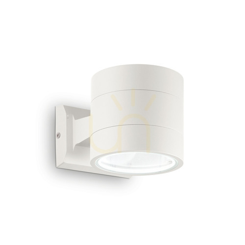 Prüfen Außenwandleuchte Ideallux SNIF ROUND AP1 Bianco weiß G9 144283