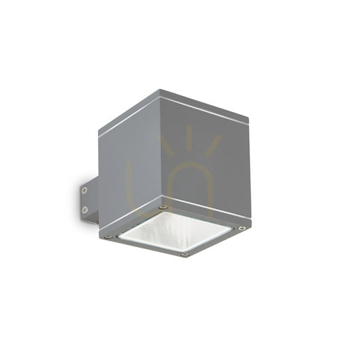 Prüfen Außenwandleuchte Ideallux SNIF SQUARE AP1 Anthrazit G9 IP44 121963