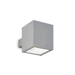 Außenwandleuchte Ideallux SNIF SQUARE AP1 grau G9 118666 0 Außenwandleuchte Ideallux SNIF SQUARE AP1 grau G9 118666 small 0