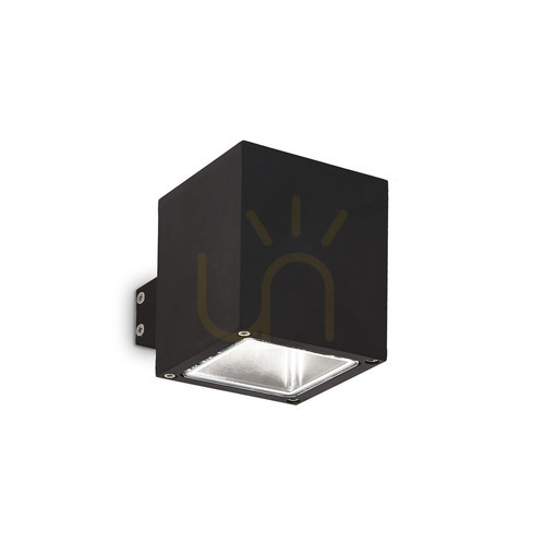 Prüfen Außenwandleuchte Ideallux SNIF SQUARE AP1 NERO schwarz G9 123080
