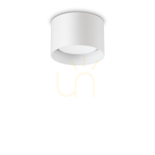 Prüfen Plafond Ideallux Spike PL1 rund weiß GX53 10 cm Metall 277417