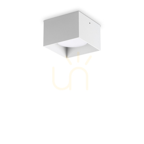 Prüfen Plafond Ideallux Spike PL1 Square weiß GX53 10 cm Metall 317489