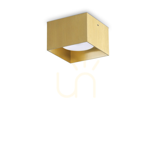 Prüfen Plafond Ideallux Spike PL1 Square Messing GX53 10 cm 317502