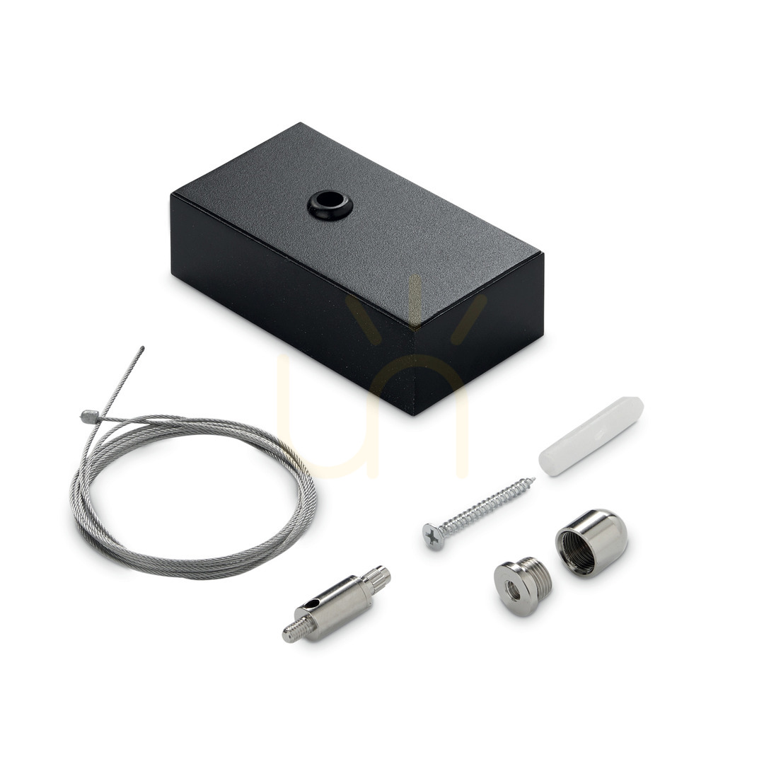 Prüfen Pendelkabel Set Ideallux STEEL Single Cable 2 m schwarz Deckenbaldachin 276304 Pendelkabel Set Ideallux STEEL Single Cable 2 m schwarz Deckenbaldachin 276304