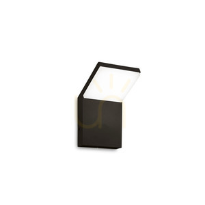 Außenwandleuchte Ideallux Style 322636 schwarz LED 8,5W 3000K IP54 rund 0 Außenwandleuchte Ideallux Style 322636 schwarz LED 8,5W 3000K IP54 rund small 0