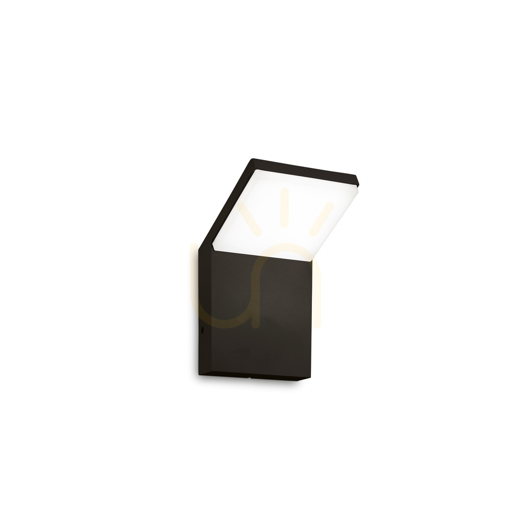 Prüfen Außenwandleuchte Ideallux Style 322636 schwarz LED 8,5W 3000K IP54 rund Außenwandleuchte Ideallux Style 322636 schwarz LED 8,5W 3000K IP54 rund