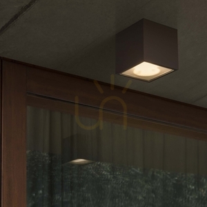 Außen Deckenleuchte Ideallux Techo PL1 Big Nero schwarz GU10 251530 small 4