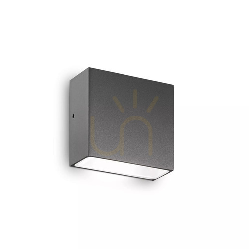Prüfen Außenwandleuchte Ideallux Tetris AP1 Anthrazit G9 15W Aluminium IP54 113753