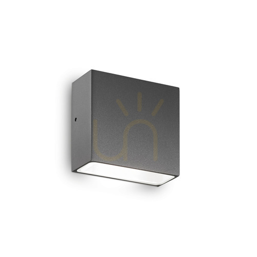 Prüfen Außenwandleuchte Ideallux Tetris AP1 Anthrazit G9 15W Aluminium IP54 113753