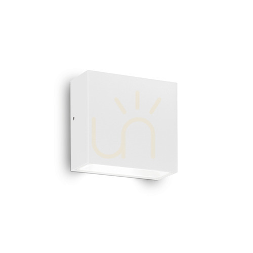 Prüfen Außenwandleuchte Ideallux Tetris 1 AP1 weiß G9 IP54 Aluminium 114293