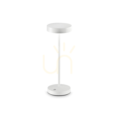 Prüfen Tischleuchte Ideallux Toffee TL Bianco Weiß LED 2W Metall 311715