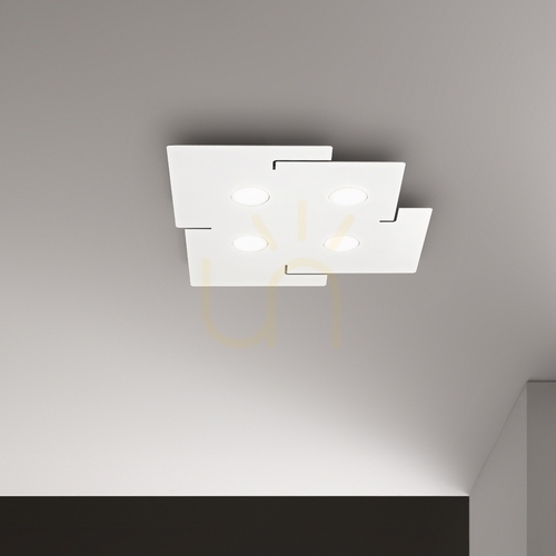 Prüfen Plafond Ideallux TOTEM PL4 weiß GX53 4-flammig 215778