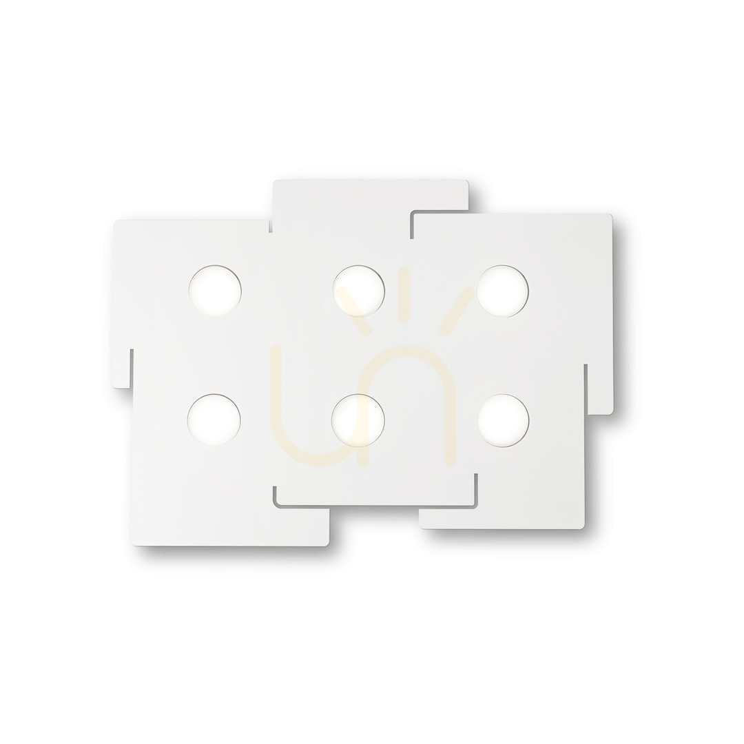 Prüfen Plafond Ideallux Totem PL6 weiß GX53 6-flammig Metall 215785 Plafond Ideallux Totem PL6 weiß GX53 6-flammig Metall 215785