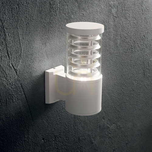 Prüfen Außenwandleuchte Ideallux TRONCO AP1 Bianco weiß E27 IP44 118659
