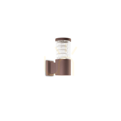 Prüfen Außenwandleuchte Ideallux TRONCO AP1 Coffee braun E27 IP54 Aluminium 326962