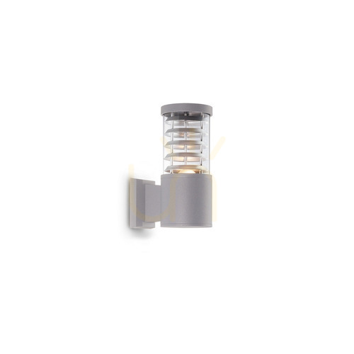 Prüfen Außenwandleuchte Ideallux Tronco AP1 Grigio grau E27 026978